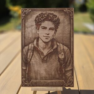 Carlo Acutis - Wooden Plaque